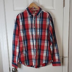 Aeropostale Multicolor Plaid Button-Down Shirt